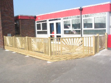 School decking after 